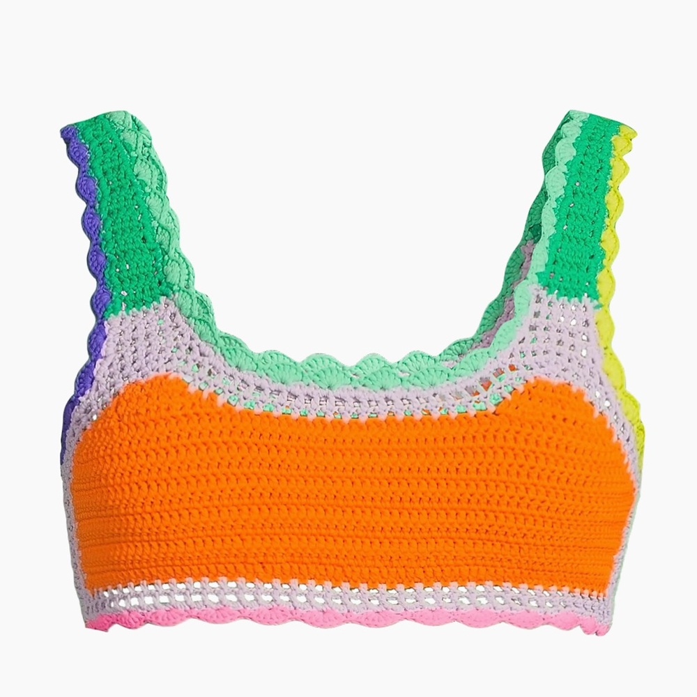 NWT BEACH RIOT Andy Top Technicolor Rays Size Medium